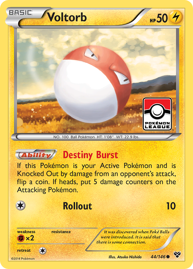 Voltorb (44) [XY Base Set] Reverse Holofoil - Deck Out Gaming