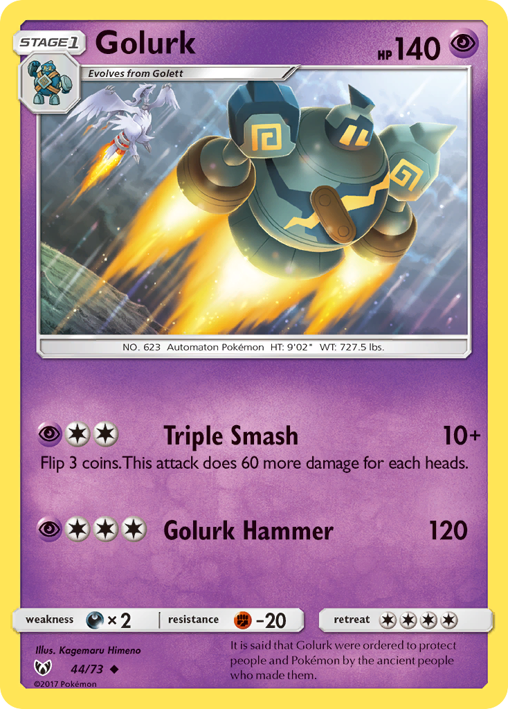 Golurk (44/73) [Sun & Moon: Shining Legends] Reverse Holofoil - Deck Out Gaming