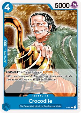 Crocodile (Promotion Pack 2022) (P-004) [One Piece Promotion Cards]