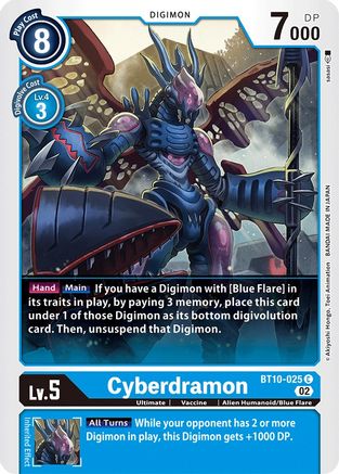 Cyberdramon (BT10-025) [Xros Encounter]