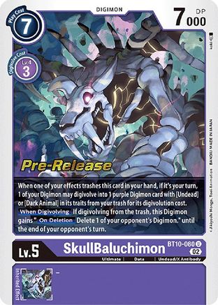 SkullBaluchimon (BT10-080) [Xros Encounter Pre-Release Cards]