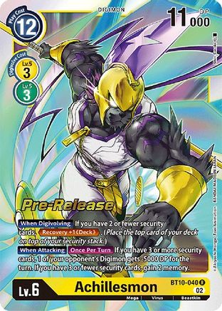 Achillesmon (BT10-040) [Xros Encounter Pre-Release Cards]