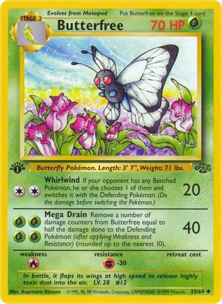 Butterfree (33) [Jungle] Unlimited - Deck Out Gaming