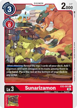 Sunarizamon (EX3-003) [Draconic Roar]