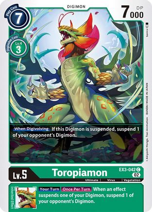 Toropiamon (EX3-042) [Draconic Roar]