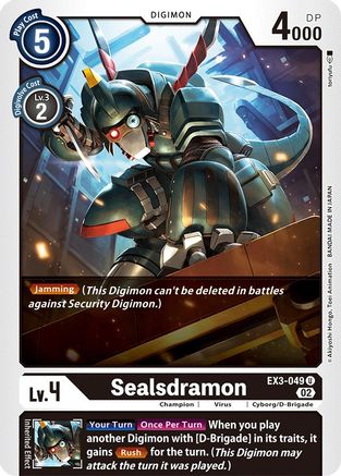 Sealsdramon (EX3-049) [Draconic Roar]