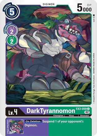 DarkTyrannomon (EX3-059) [Draconic Roar]