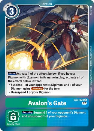 Avalon's Gate (EX3-070) [Draconic Roar] Foil