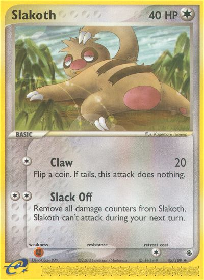 Slakoth (45) [Ruby and Sapphire] Reverse Holofoil - Deck Out Gaming