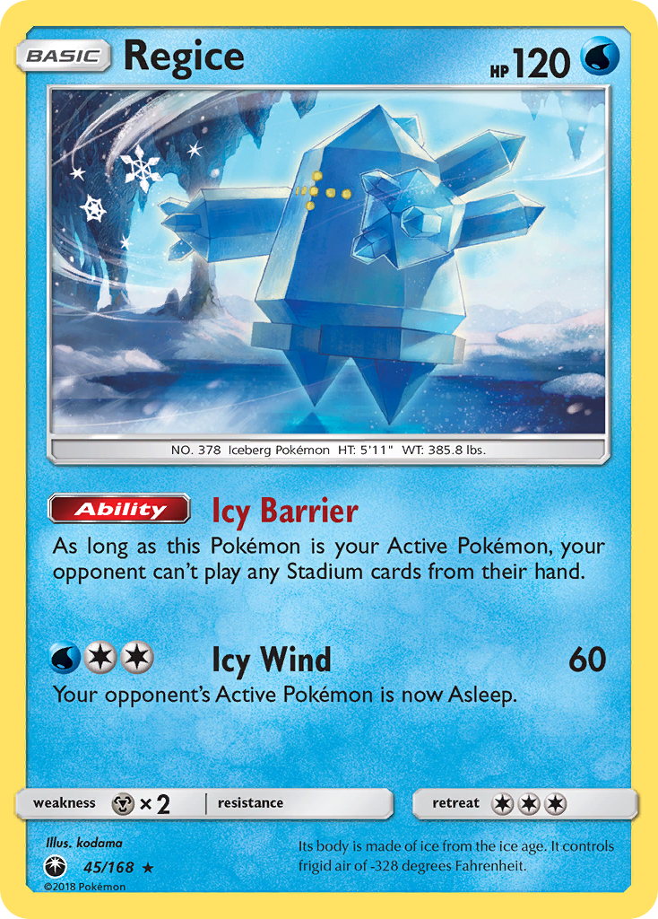 Regice (45) [SM - Celestial Storm] Reverse Holofoil - Deck Out Gaming