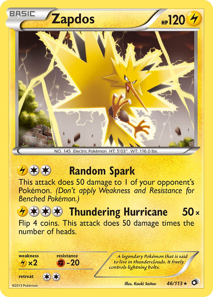 Zapdos (46) [Legendary Treasures] Reverse Holofoil - Deck Out Gaming