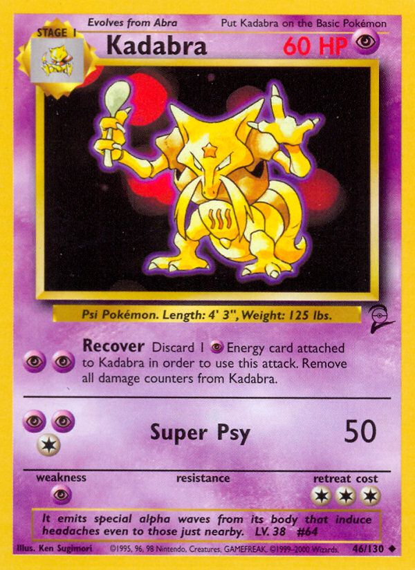 Kadabra (46) [Base Set 2] - Deck Out Gaming