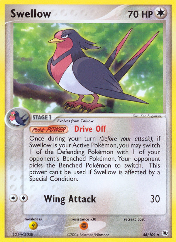 Swellow (46) [Ruby and Sapphire] Reverse Holofoil - Deck Out Gaming
