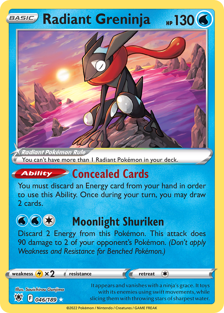 Radiant Greninja (046/189) [Sword & Shield: Astral Radiance] - Deck Out Gaming