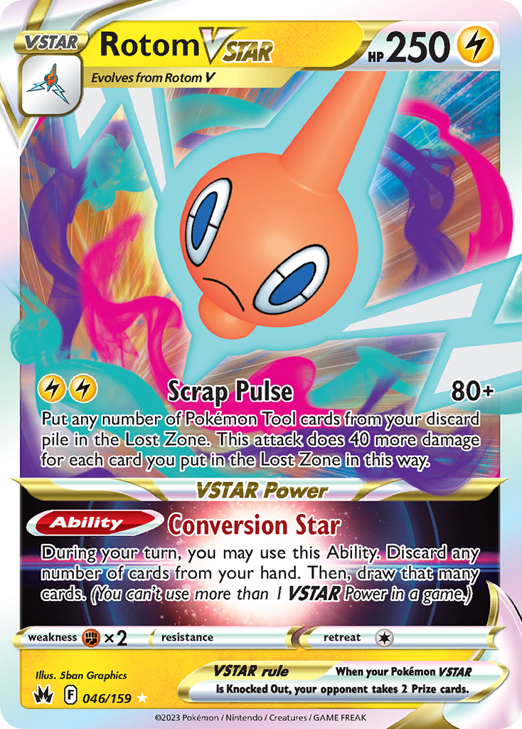 Rotom VSTAR (046/159) [Sword & Shield: Crown Zenith] - Deck Out Gaming