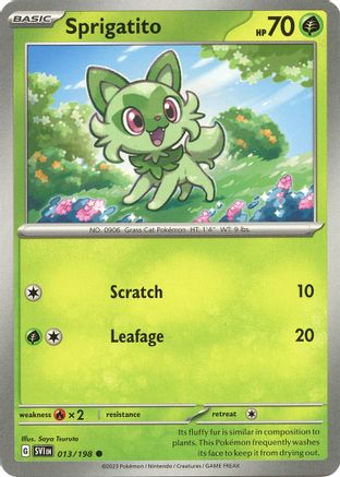 Sprigatito (13) [SV01: Scarlet & Violet Base Set] Reverse Holofoil - Deck Out Gaming