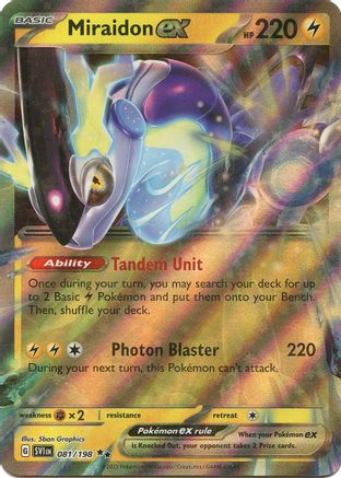 Miraidon ex - 081/198 [SV01: Scarlet & Violet Base Set] Holofoil - Deck Out Gaming