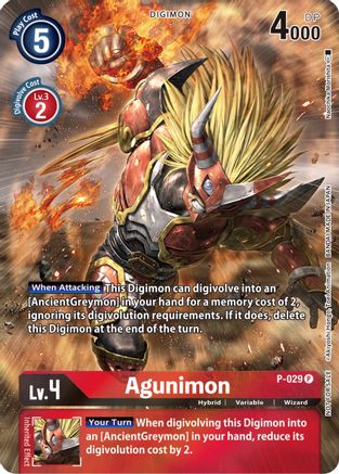 Agunimon - P-029 (2nd Anniversary Frontier Card) (P-029) [Digimon Promotion Cards] Foil