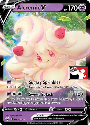 Alcremie V (22) [Prize Pack Series Cards] Holofoil - Deck Out Gaming