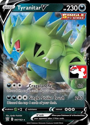 Tyranitar V (97) [Prize Pack Series Cards] Holofoil - Deck Out Gaming