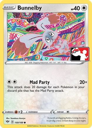 Bunnelby (150) [Prize Pack Series Cards] Holofoil - Deck Out Gaming