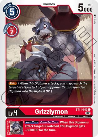 Grizzlymon (BT11-010) [Dimensional Phase]
