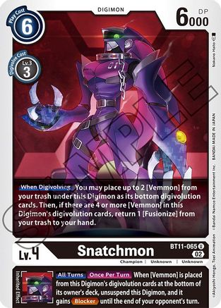 Snatchmon (BT11-065) [Dimensional Phase] Foil