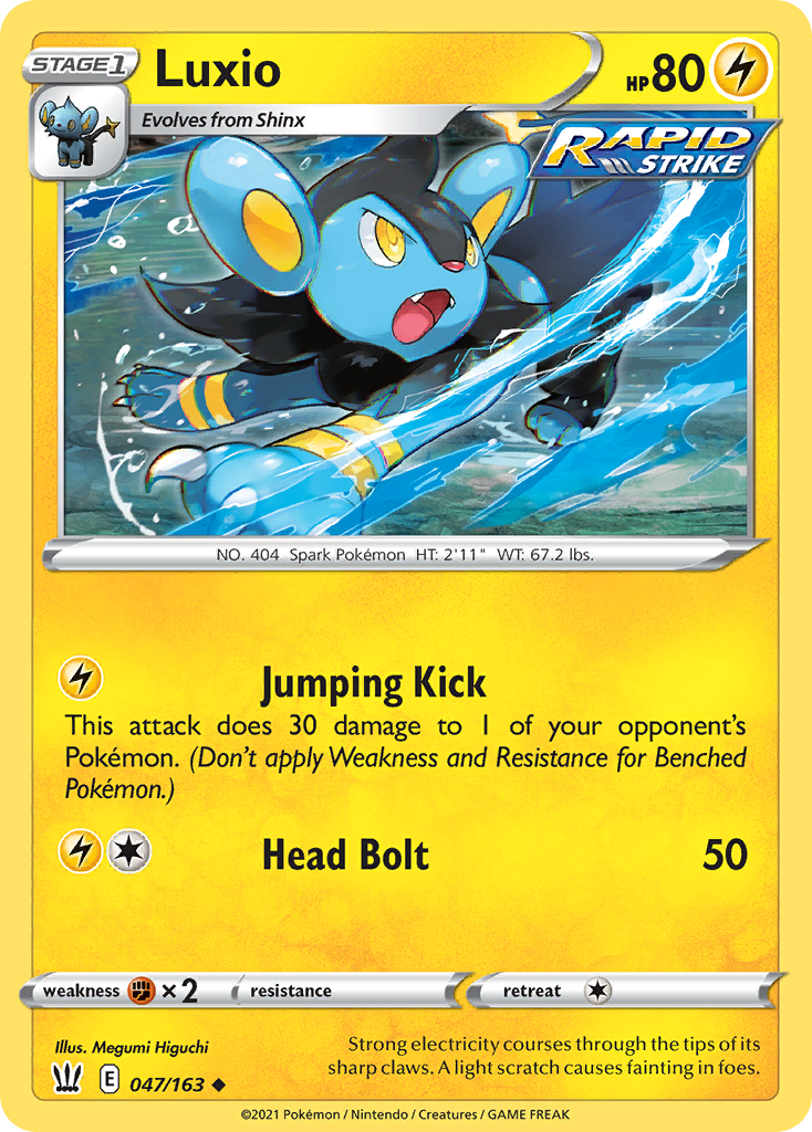 Luxio (47) [Battle Styles] Reverse Holofoil - Deck Out Gaming