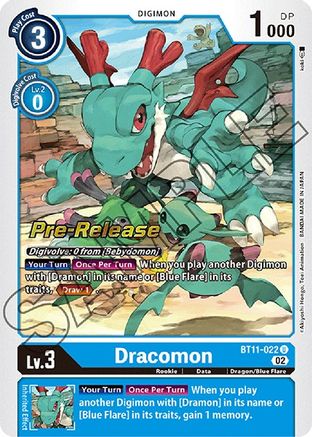 Dracomon (BT11-022) [Dimensional Phase Pre-Release Cards]