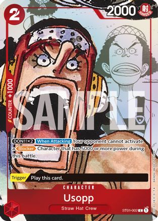 Usopp - ST01-002 (Alternate Art) (ST01-002) [One Piece Promotion Cards] Foil