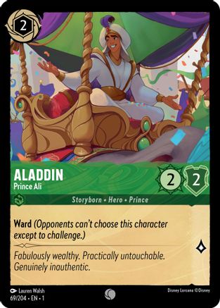 Aladdin - Prince Ali (69/204) [The First Chapter] Cold Foil - Deck Out Gaming