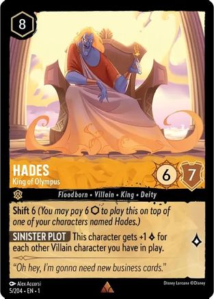 Hades - King of Olympus (5/204) [The First Chapter] Cold Foil - Deck Out Gaming