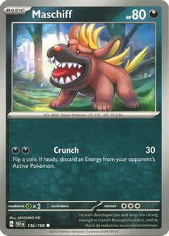 Maschiff - 136/198 [SV01: Scarlet & Violet Base Set] - Deck Out Gaming