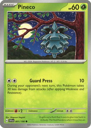 Pineco - 001/198 [SV01: Scarlet & Violet Base Set] - Deck Out Gaming