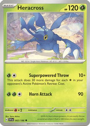 Heracross - 002/198 (2) [SV01: Scarlet & Violet Base Set] Reverse Holofoil - Deck Out Gaming