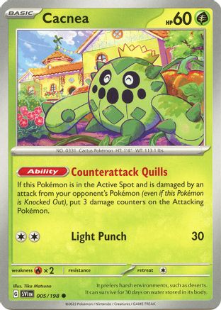 Cacnea - 005/198 (5) [SV01: Scarlet & Violet Base Set] Reverse Holofoil