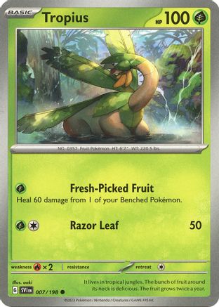 Tropius - 007/198 [SV01: Scarlet & Violet Base Set] Reverse Holofoil - Deck Out Gaming