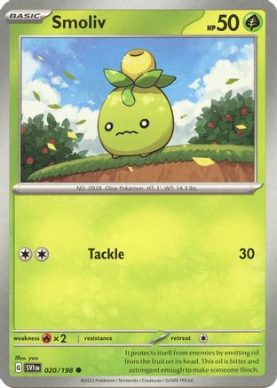 Smoliv - 020/198 (20) [SV01: Scarlet & Violet Base Set] Reverse Holofoil - Deck Out Gaming
