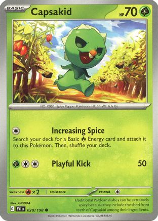 Capsakid - 028/198 (28) [SV01: Scarlet & Violet Base Set] Reverse Holofoil - Deck Out Gaming