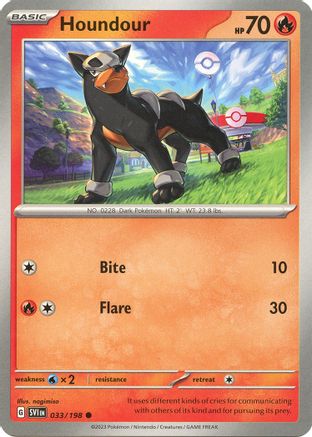 Houndour - 033/198 (33) [SV01: Scarlet & Violet Base Set] - Deck Out Gaming