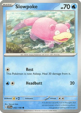 Slowpoke - 042/198 [SV01: Scarlet & Violet Base Set] Reverse Holofoil - Deck Out Gaming