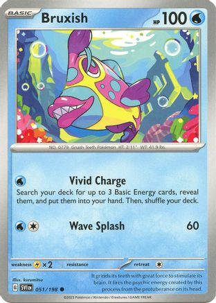 Bruxish - 051/198 [SV01: Scarlet & Violet Base Set] Reverse Holofoil - Deck Out Gaming