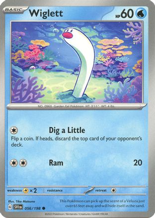 Wiglett - 056/198 (56) [SV01: Scarlet & Violet Base Set] Reverse Holofoil