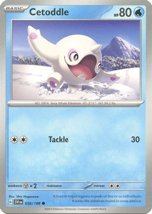 Cetoddle - 058/198 [SV01: Scarlet & Violet Base Set] - Deck Out Gaming