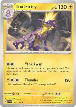 Toxtricity - 072/198 (72) [SV01: Scarlet & Violet Base Set] Reverse Holofoil - Deck Out Gaming