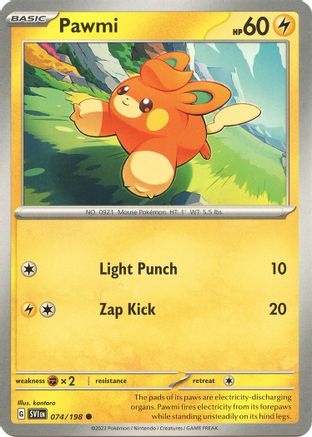 Pawmi - 074/198 [SV01: Scarlet & Violet Base Set] Reverse Holofoil - Deck Out Gaming