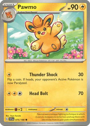Pawmo - 075/198 (75) [SV01: Scarlet & Violet Base Set] Reverse Holofoil - Deck Out Gaming
