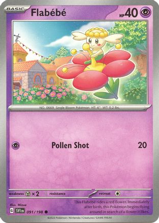 Flabebe - 091/198 (91) [SV01: Scarlet & Violet Base Set] Reverse Holofoil