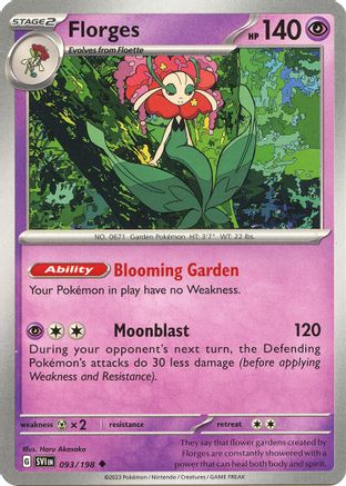 Florges - 093/198 (93) [SV01: Scarlet & Violet Base Set] Reverse Holofoil