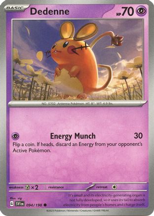 Dedenne - 094/198 [SV01: Scarlet & Violet Base Set] Reverse Holofoil - Deck Out Gaming